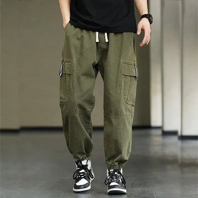 HERREN CARGO HOSE IN KHAKI HIP HOP STIL