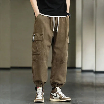 HERREN CARGO HOSE IN KHAKI HIP HOP STIL