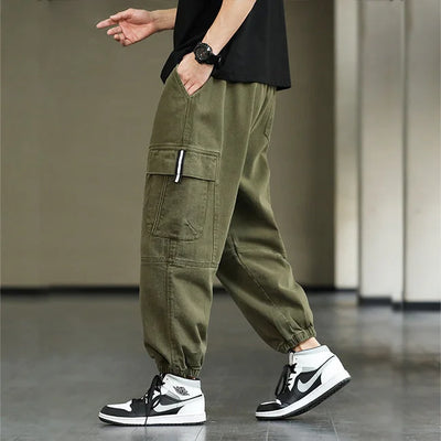 HERREN CARGO HOSE IN KHAKI HIP HOP STIL