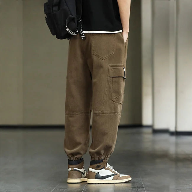 HERREN CARGO HOSE IN KHAKI HIP HOP STIL