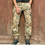 HERREN CARGO HOSE IN OLIVGRÜN TAKTISCHER STIL