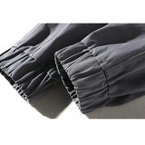 HERREN CARGO HOSE MIT GURT GRAU SCHWARZ