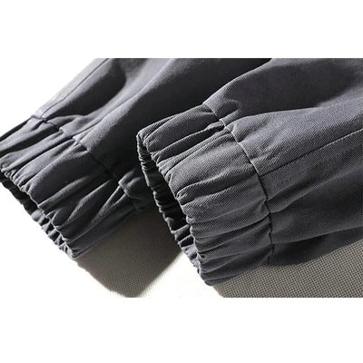 HERREN CARGO HOSE MIT GURT GRAU SCHWARZ