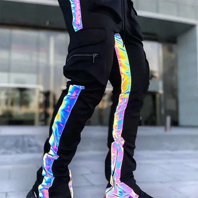 HERREN CARGO HOSE MIT REFLEKTIERENDEN STREIFEN