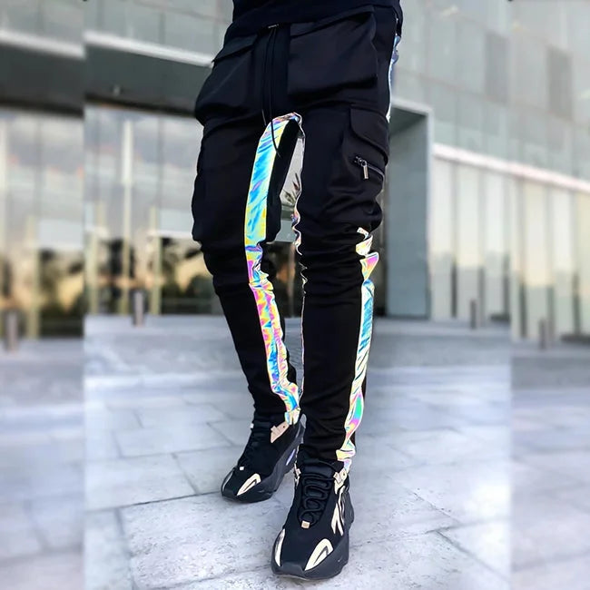 HERREN CARGO HOSE MIT REFLEKTIERENDEN STREIFEN