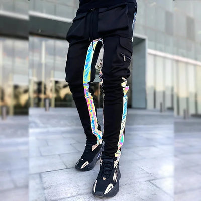 HERREN CARGO HOSE MIT REFLEKTIERENDEN STREIFEN