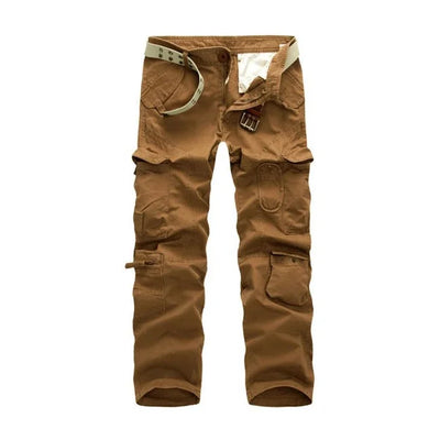 HERREN CARGO HOSE MIT RUNDEN TASCHEN UND GERADEM SCHNITT