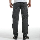 HERREN CARGO HOSE MIT RUNDEN TASCHEN UND GERADEM SCHNITT