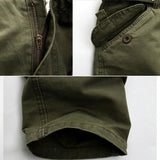 HERREN CARGO HOSE MIT RUNDEN TASCHEN UND GERADEM SCHNITT