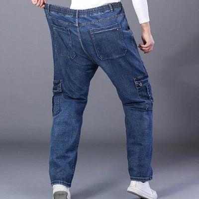 HERREN CARGO JEANS MIT ELASTISCHEM BUND