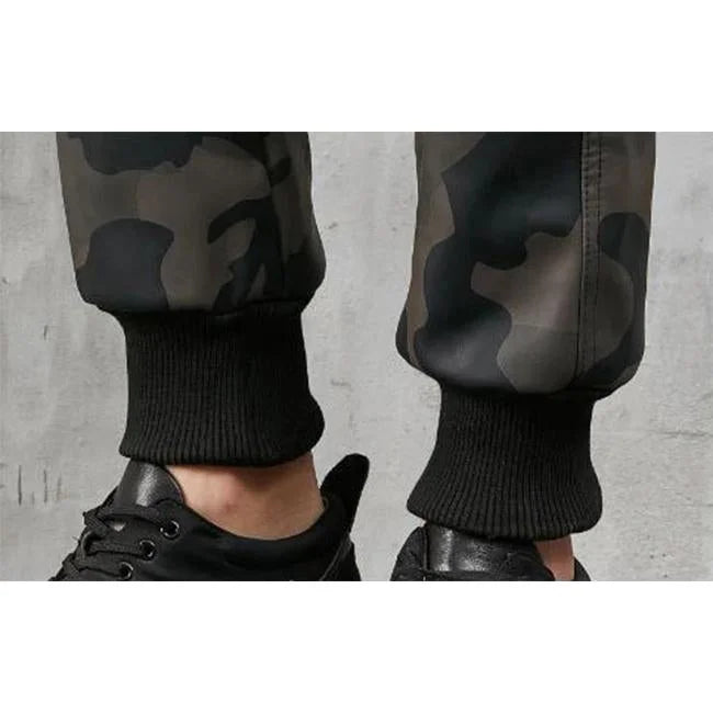 HERREN MILITÄR CARGO HOSE AUS KUNSTLEDER