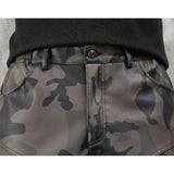 HERREN MILITÄR CARGO HOSE AUS KUNSTLEDER