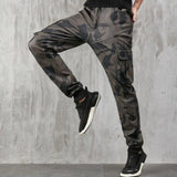 HERREN MILITÄR CARGO HOSE AUS KUNSTLEDER