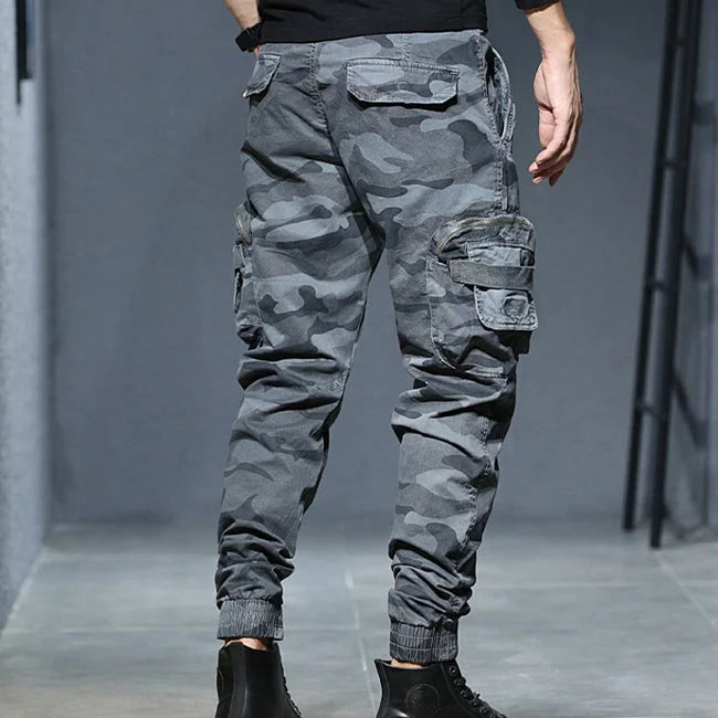 HERREN MILITÄR CARGO HOSE IN GRAU