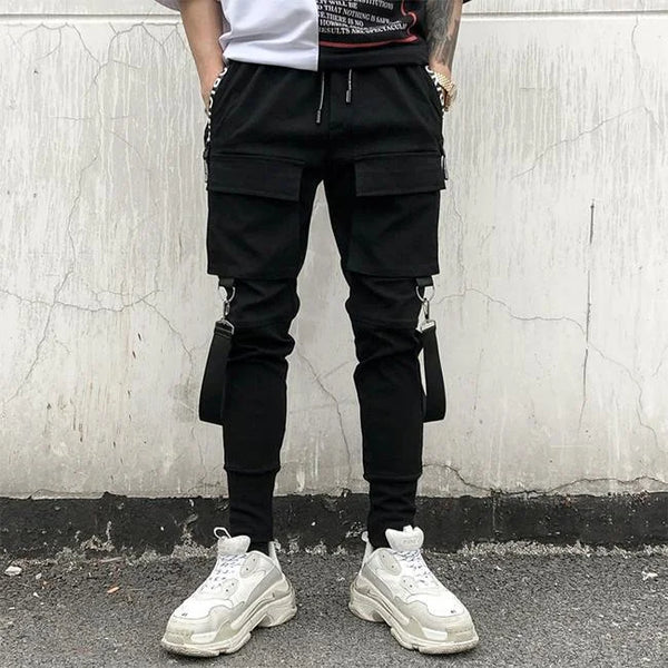 HERREN SKINNY CARGO HOSE LAB Schwarz / XS