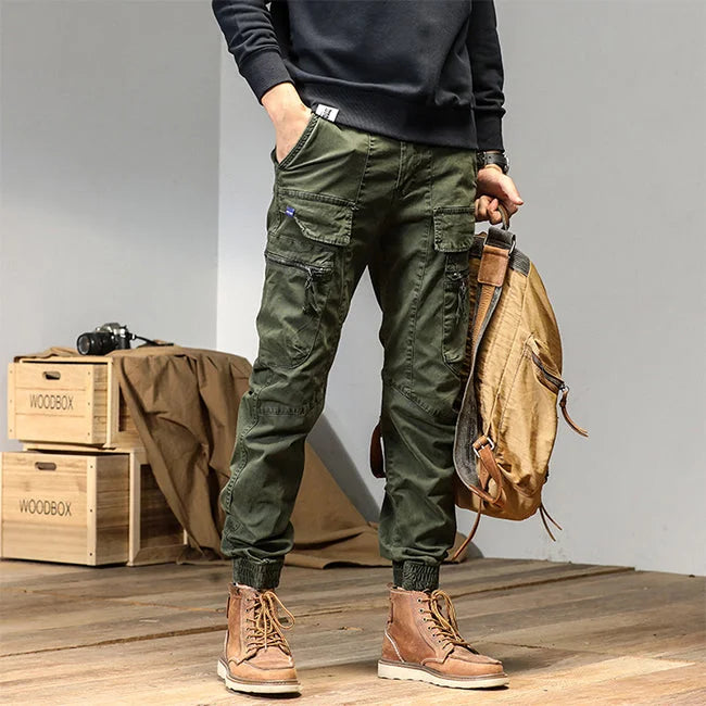 HERREN Y2K TAKTIK CARGO HOSE Grün / S