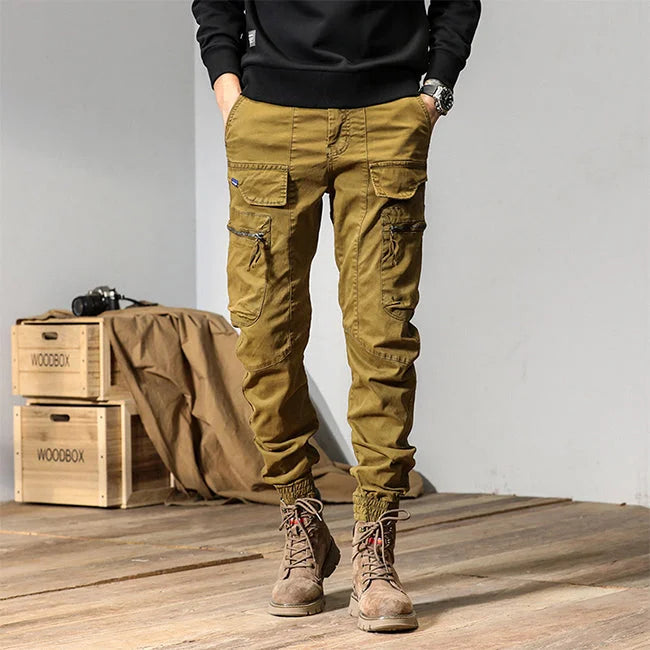 HERREN Y2K TAKTIK CARGO HOSE Khaki / S