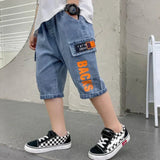 JEANS CARGO SHORTS FÜR KINDER Blau / 4 jahre