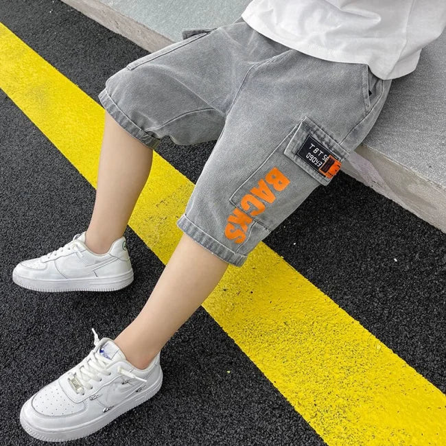JEANS CARGO SHORTS FÜR KINDER