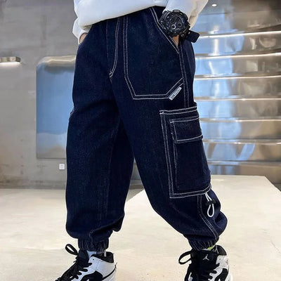 JUGEND CARGO JEANS BLAU