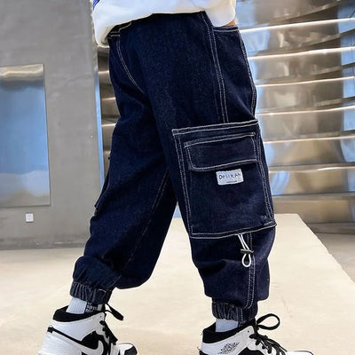 JUGEND CARGO JEANS BLAU