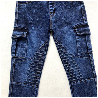 JUGEND CARGO JEANS SKINNY BLAU