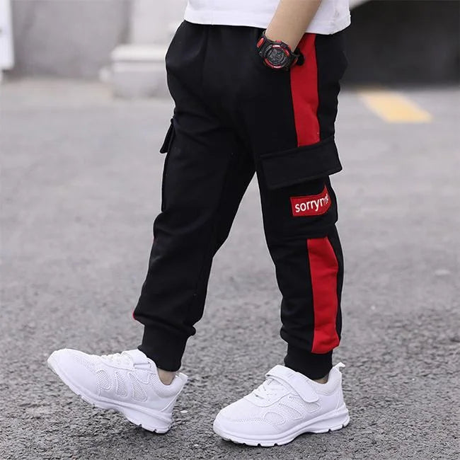 JUNGEN CARGO JOGGER STREET Rot / 4 jahre