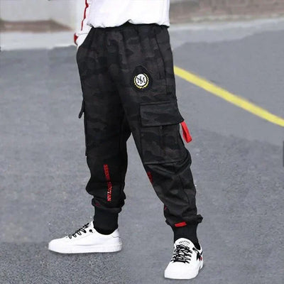 JUNGEN CARGO JOGGERHOSE CAMOUFLAGE DESIGN