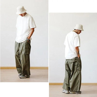 KHAKI BAGGY CARGO HOSE