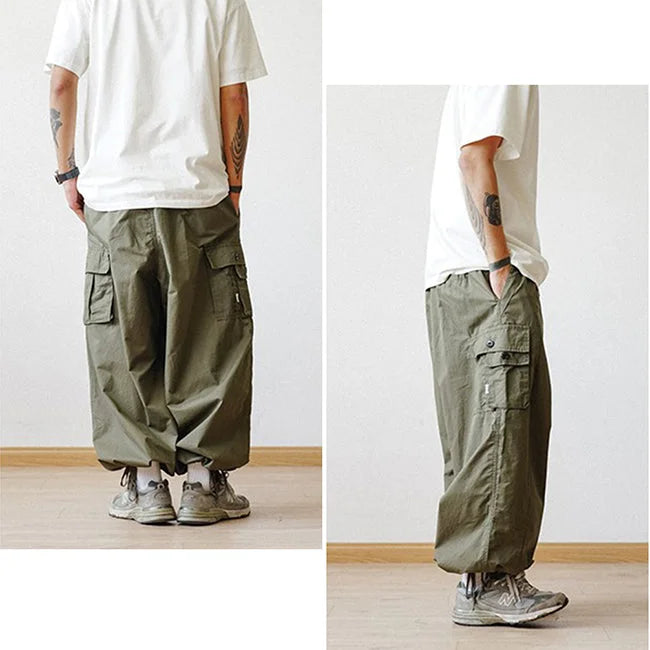 KHAKI BAGGY CARGO HOSE