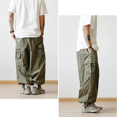 KHAKI BAGGY CARGO HOSE