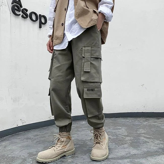 KHAKI CARGO HOSE FÜR ABENTEUER Khaki / S