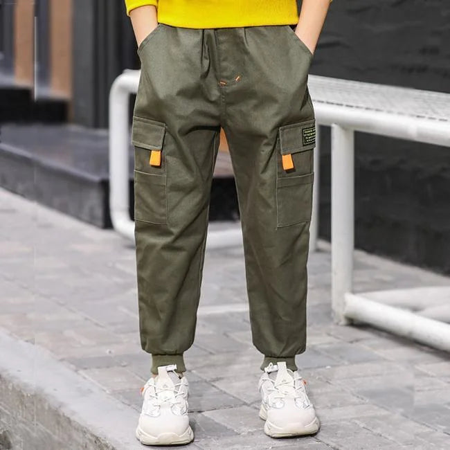 KHAKI CARGO HOSE FÜR JUNGEN Khaki / 4 jahre