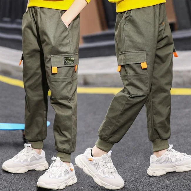 KHAKI CARGO HOSE FÜR JUNGEN