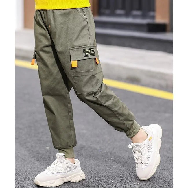 KHAKI CARGO HOSE FÜR JUNGEN