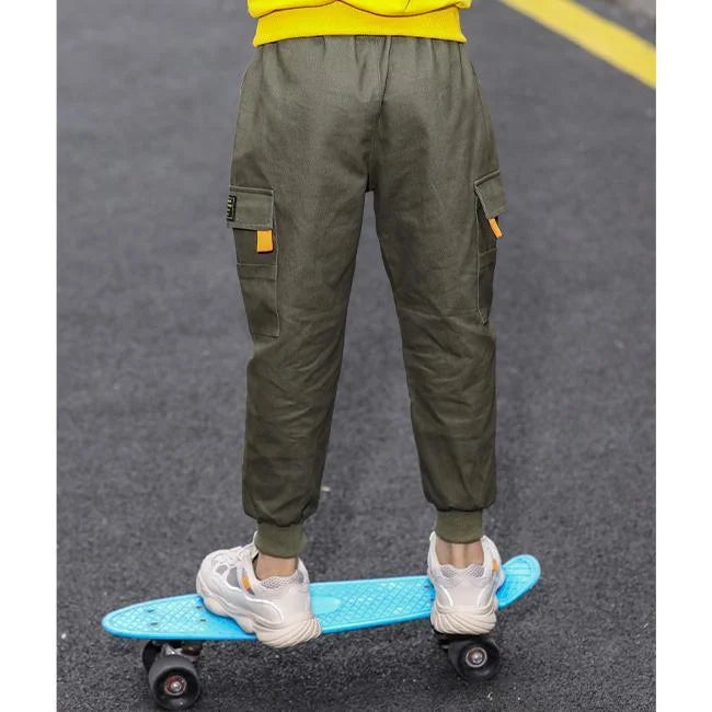 KHAKI CARGO HOSE FÜR JUNGEN