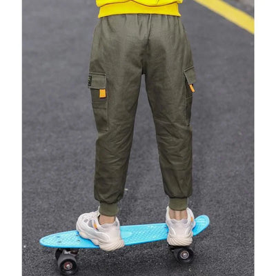 KHAKI CARGO HOSE FÜR JUNGEN