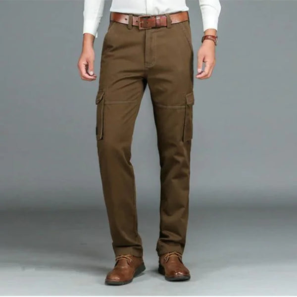 KLASSISCHE BRAUNE CARGO HOSE GERADE Braun / S