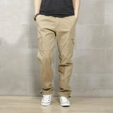 KLASSISCHE HERREN CARGO HOSE GROSSE GRÖSSE Beige / XS