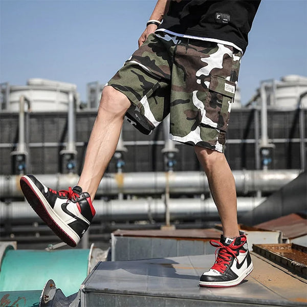 KURZE CARGO SHORTS CAMOUFLAGE DESIGN 34