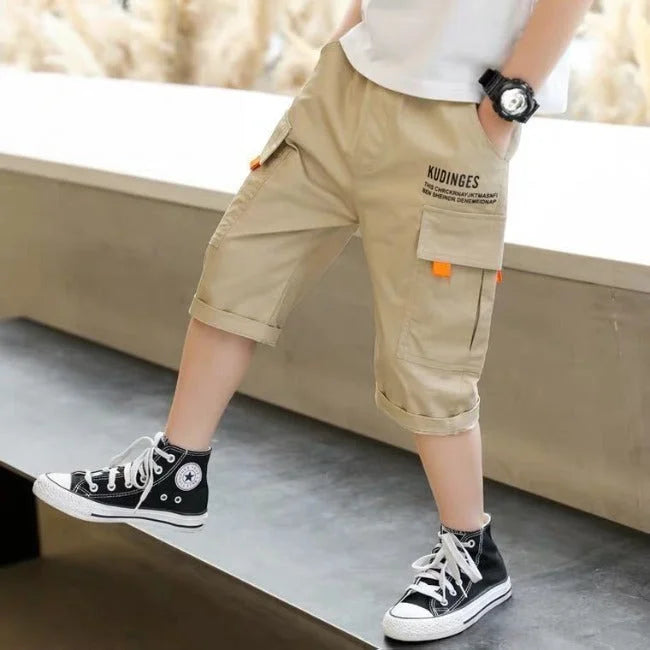 LANGE CARGO SHORTS FÜR JUNGS Beige / 4 jahre