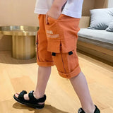 LANGE CARGO SHORTS FÜR JUNGS Orange / 4 jahre