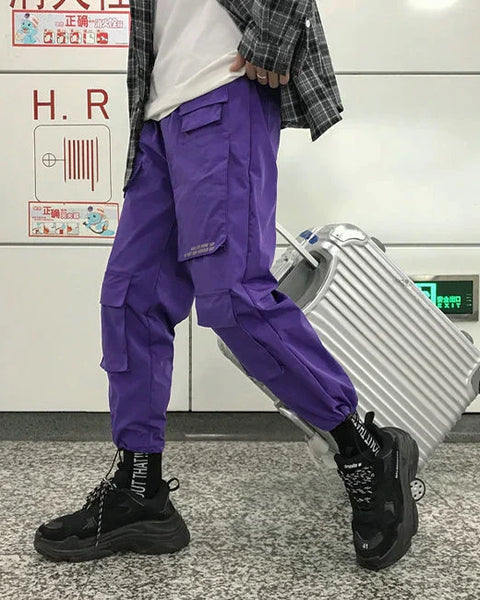 LILA HERREN CARGO HOSE