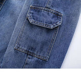 MÄDCHEN CARGO JEANS USED LOOK