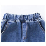 MÄDCHEN CARGO JEANS USED LOOK