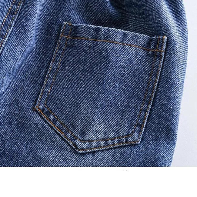 MÄDCHEN CARGO JEANS USED LOOK