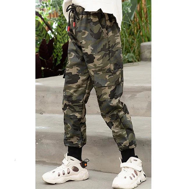 MÄDCHEN CARGO JOGGER CAMOUFLAGE DESIGN