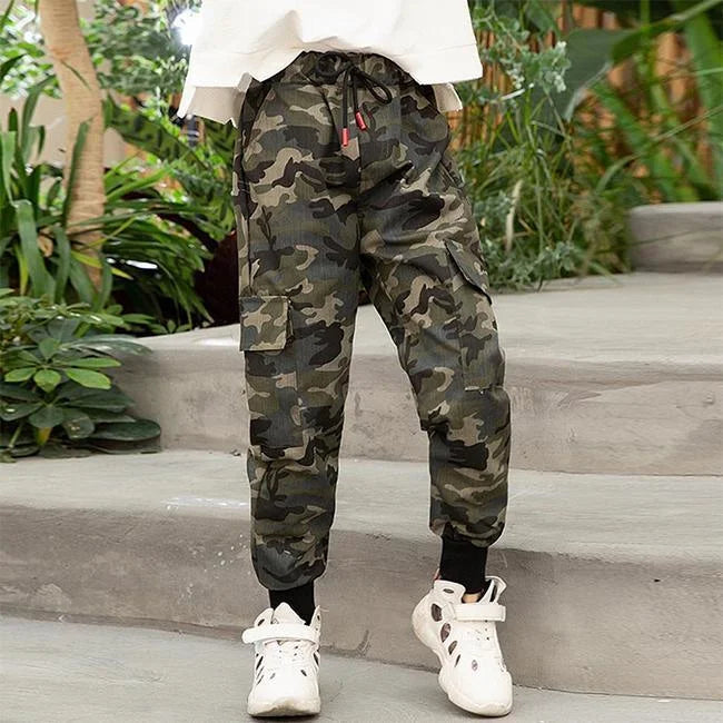 MÄDCHEN CARGO JOGGER CAMOUFLAGE DESIGN Camouflage / 4 jahre