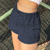 MARINEBLAUE MINI CARGO SHORTS