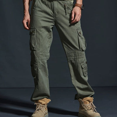 MULTIFUNKTIONALE CARGO HOSE MIT ZAHLREICHEN TASCHEN Armeegrün / XS